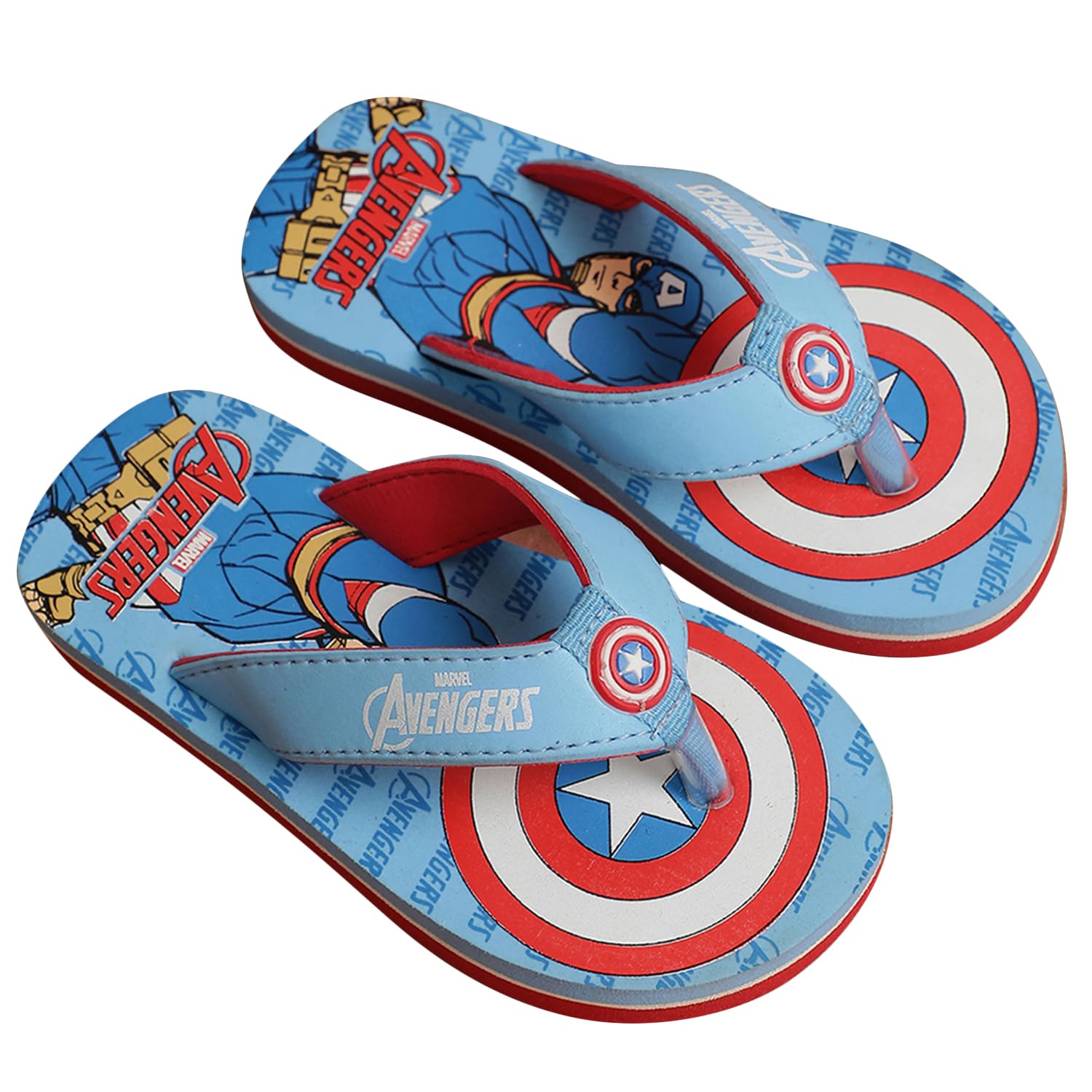 Kidsville Kids Boys Captain America Printed Sky Blue Flipflops (B0CNH6V9HJ) Amazon Price History, Amazon Price Tracker