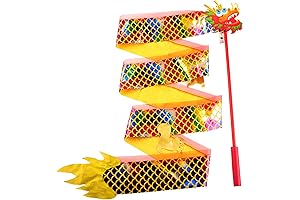 6.5 Feet LED Dragon Dance Ribbon Streamer Performance Prop