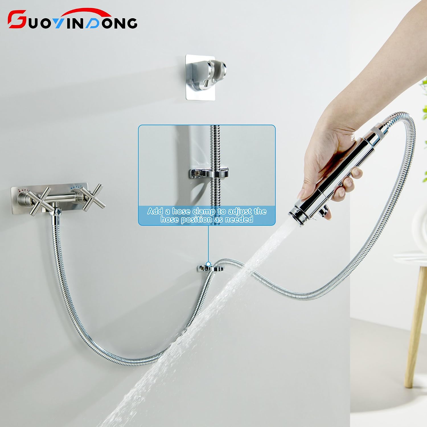 RV Shower Faucet with Hose and Shower Head image 4