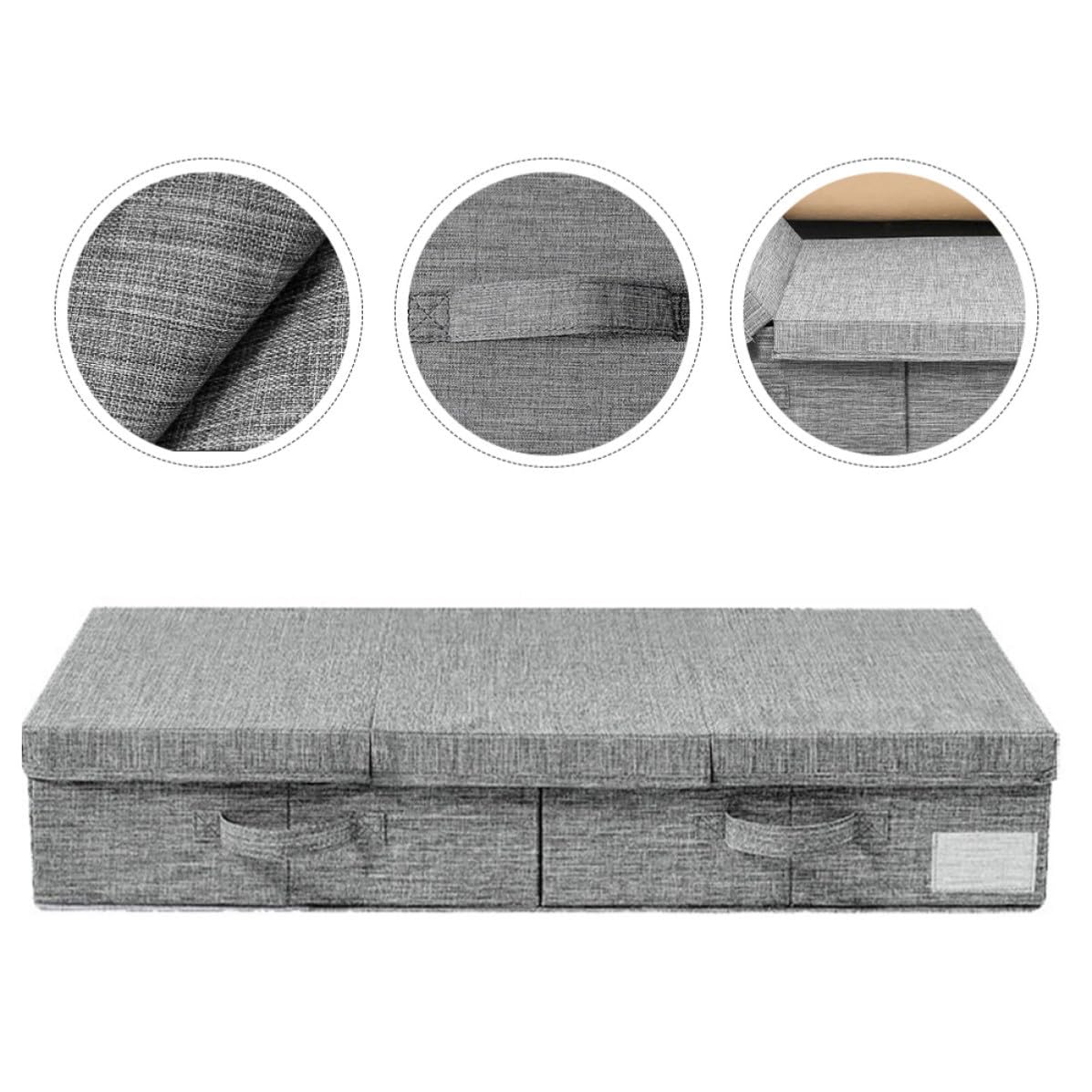 Scatola Organizer Pieghevole per Vestiti Sotto Letto, Contenitore Impilabile per Abbigliamento e Accessori, per Casa e Viaggi