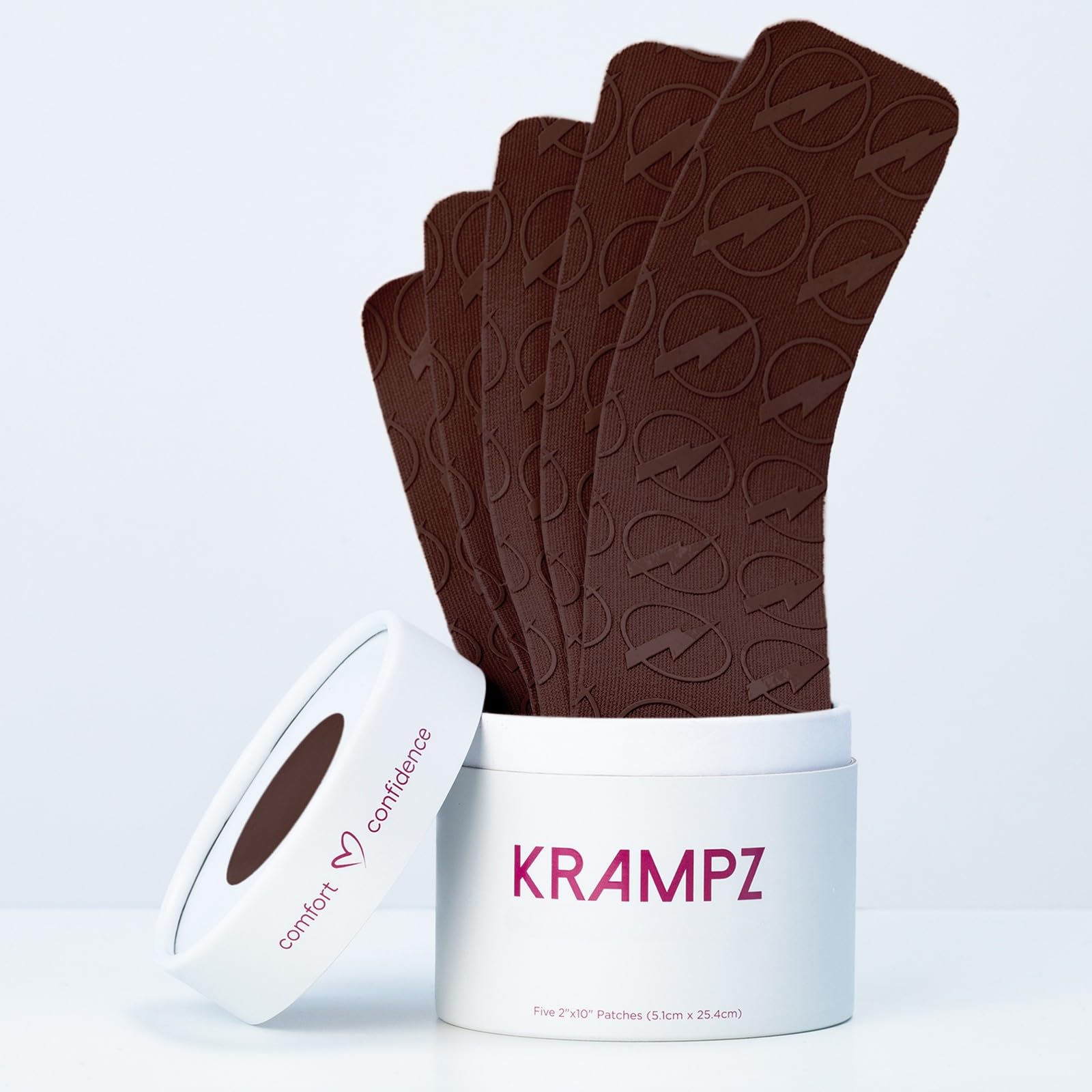 Krampz Menstrual Pain Relief Patches | Drug-Free Far-Infrared Period Patches for Cramps | Up to 72-Hour Wear | Water &amp; Sweat Resistant | Tone Four - 5 Count | Not a Heat Patch