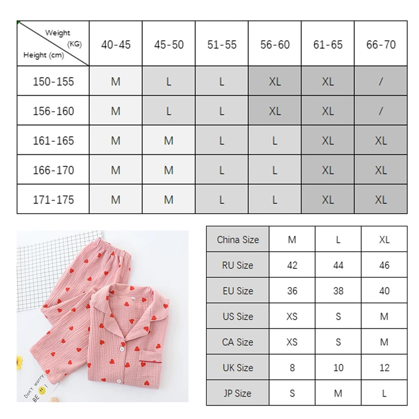 Pijamas de Mujer Conjuntos de Pijamas de otoño for Mujer, Ropa for el hogar, Pijamas de algodón Estampados, Ropa de Dormir for Mujer, Ropa de casa(Yellow,L)