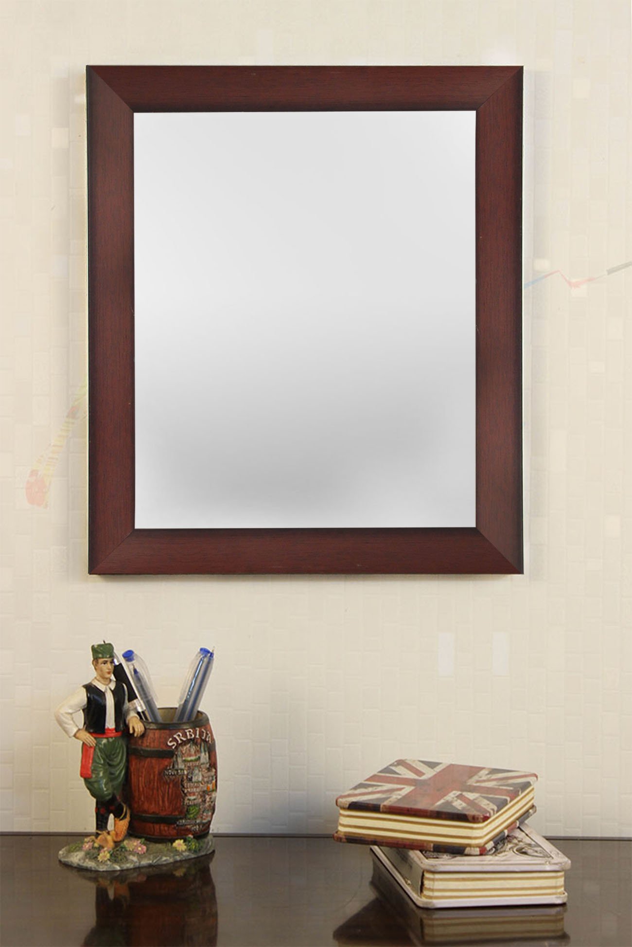 Art Street Bathroom Wall Mirror, Brown Wall Mount Rectangular Makeup Mirror, Decorative Looking Glass with Frame for Home, Bathroom & Living Room (Size: Inner: 10x12 in, Outer: 12x14 Inch) (B07DWWSWYK) Amazon Price History, Amazon Price Tracker