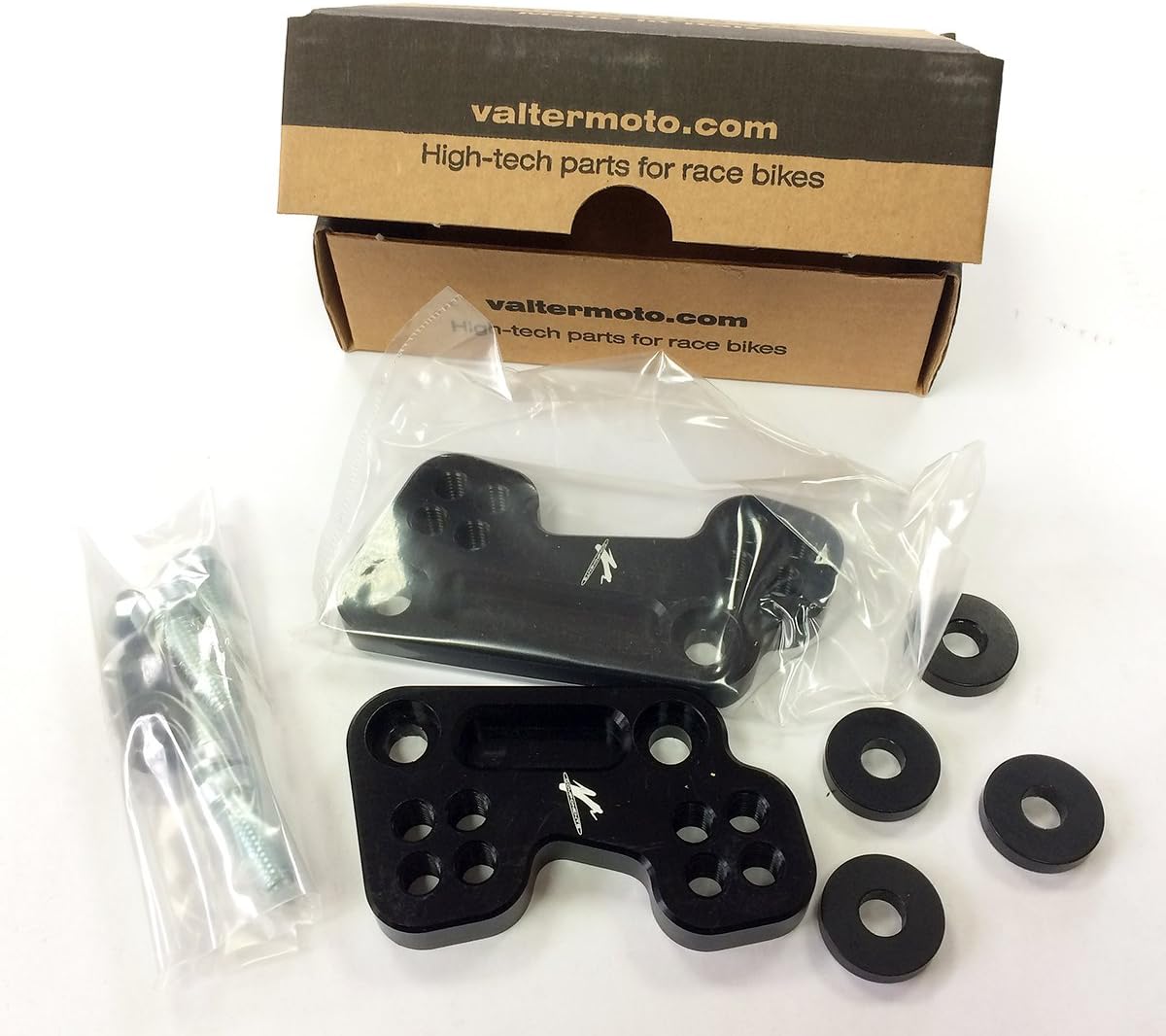 Valter Moto Components Suzuki Gsx600r 97 00 バックステップ ポジション アダプタープレート ブラック 並行輸入品 驚きの価格が実現