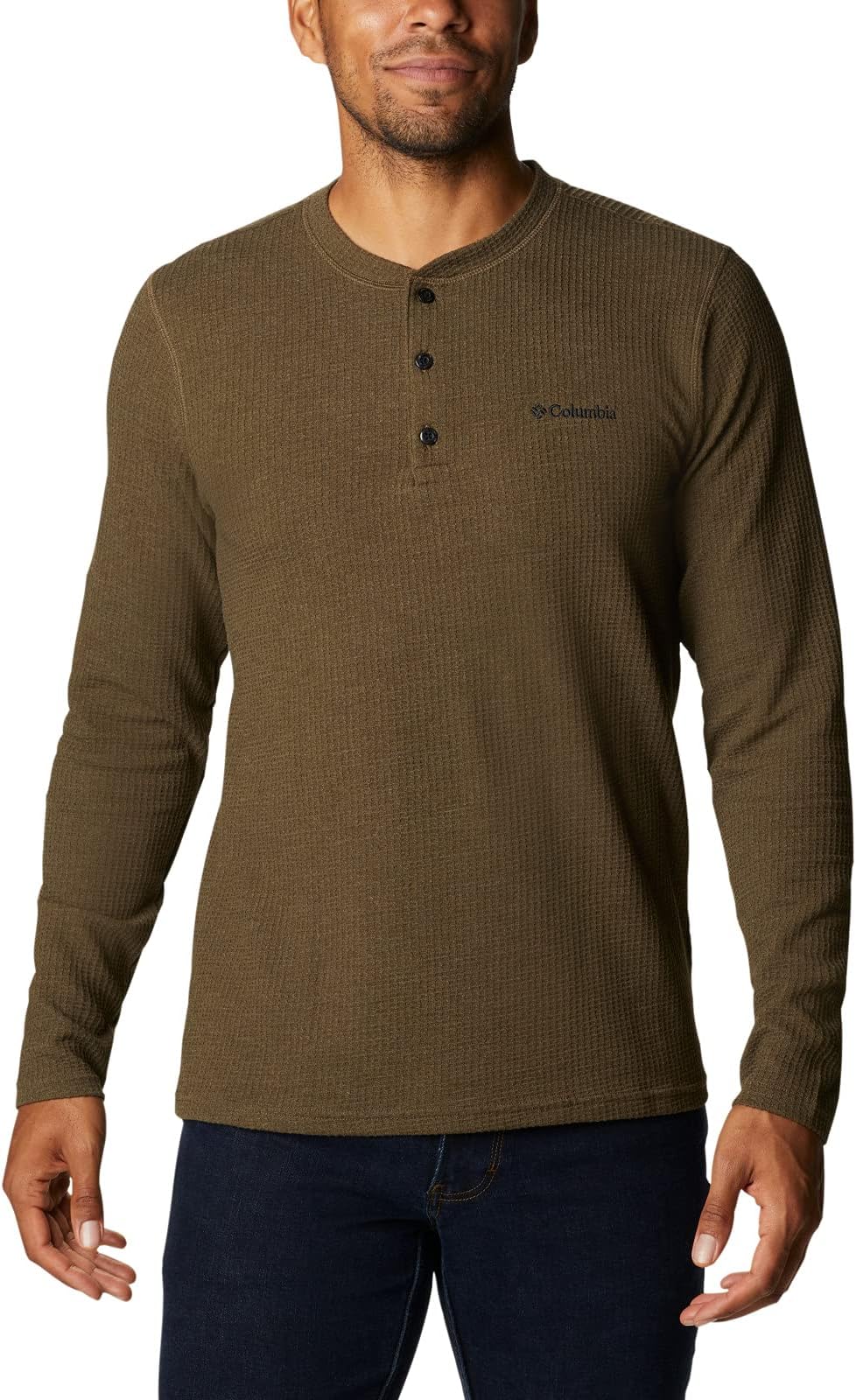 Men's Pine Peak Waffle Long Sleeve Henley