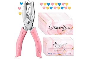 Punch Card Loyalty Card Kit: Single-Hole Puncher, Reward Punch Cards