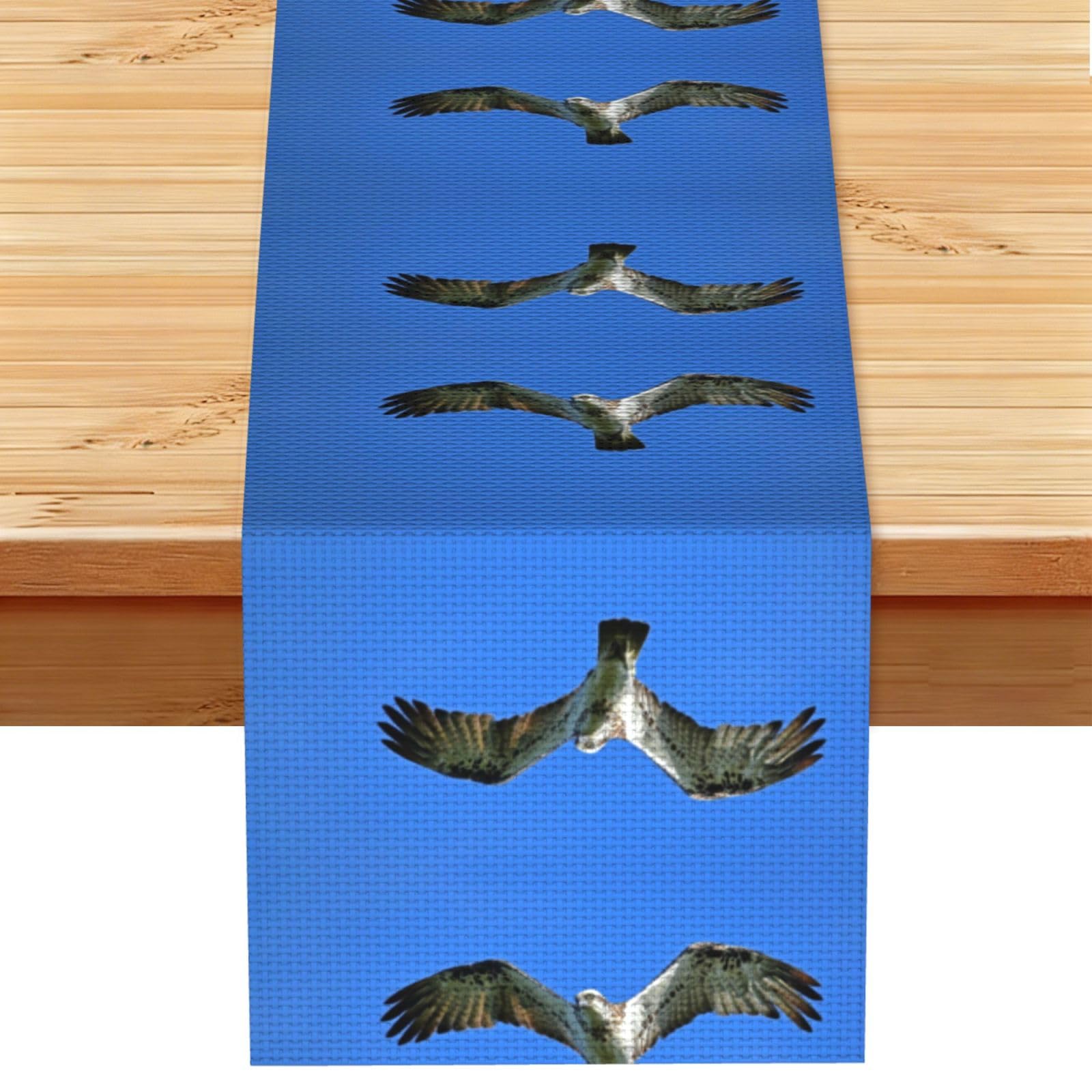 Agile Speckled Osprey Printed Table Runner 13 x 72, Wrinkle Resistant Decor for Dining Table Coffee Table Fireplace