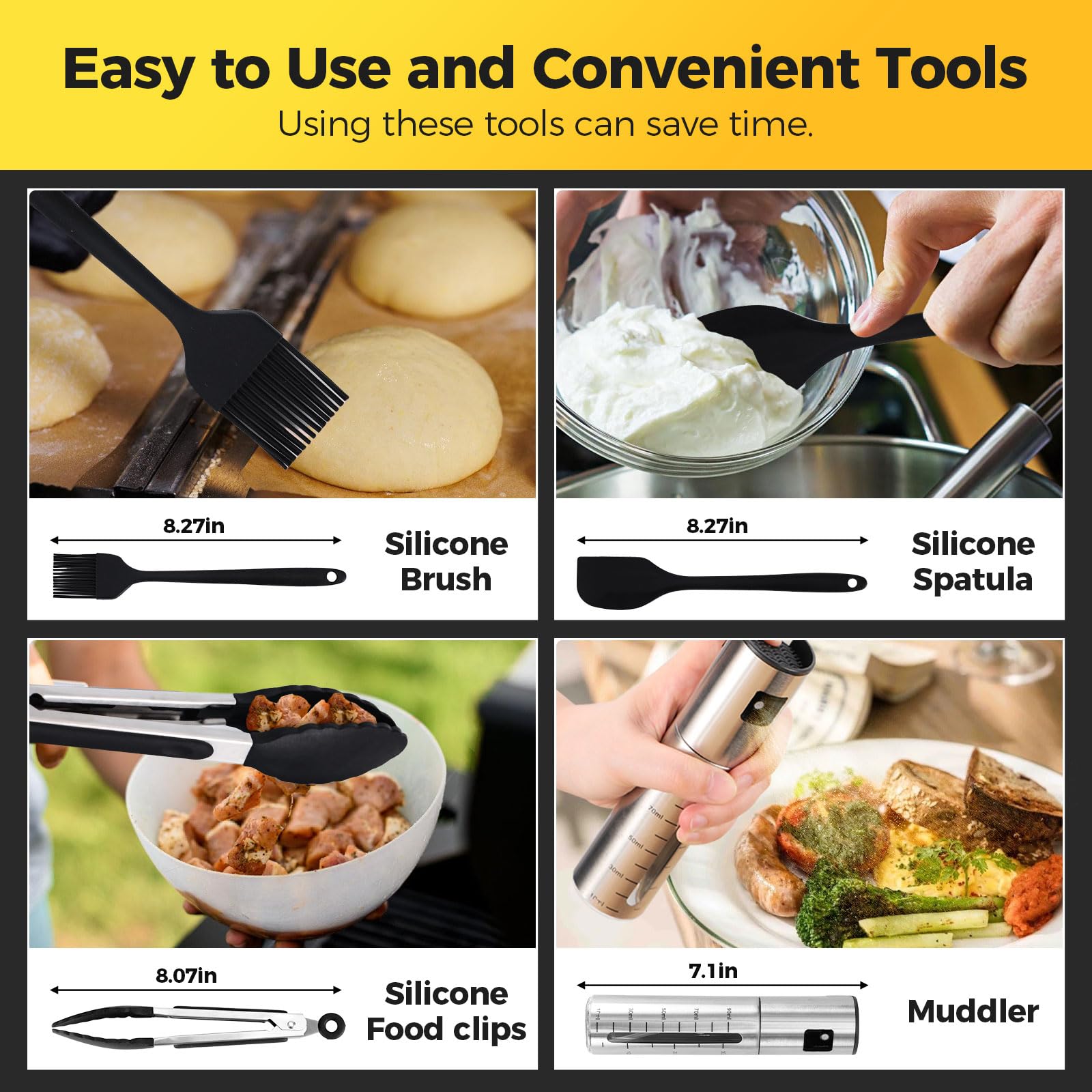 Airfryer Zubehör für Philips Airfryer Dual Basket 3000 Series und Steam Airfryer 5000 Series Dual Basket — 23-teiliges Airfryer-Silikonform-Zubehörset mit Edelstahl-Grillrost und Edelstahl-Spießhalter