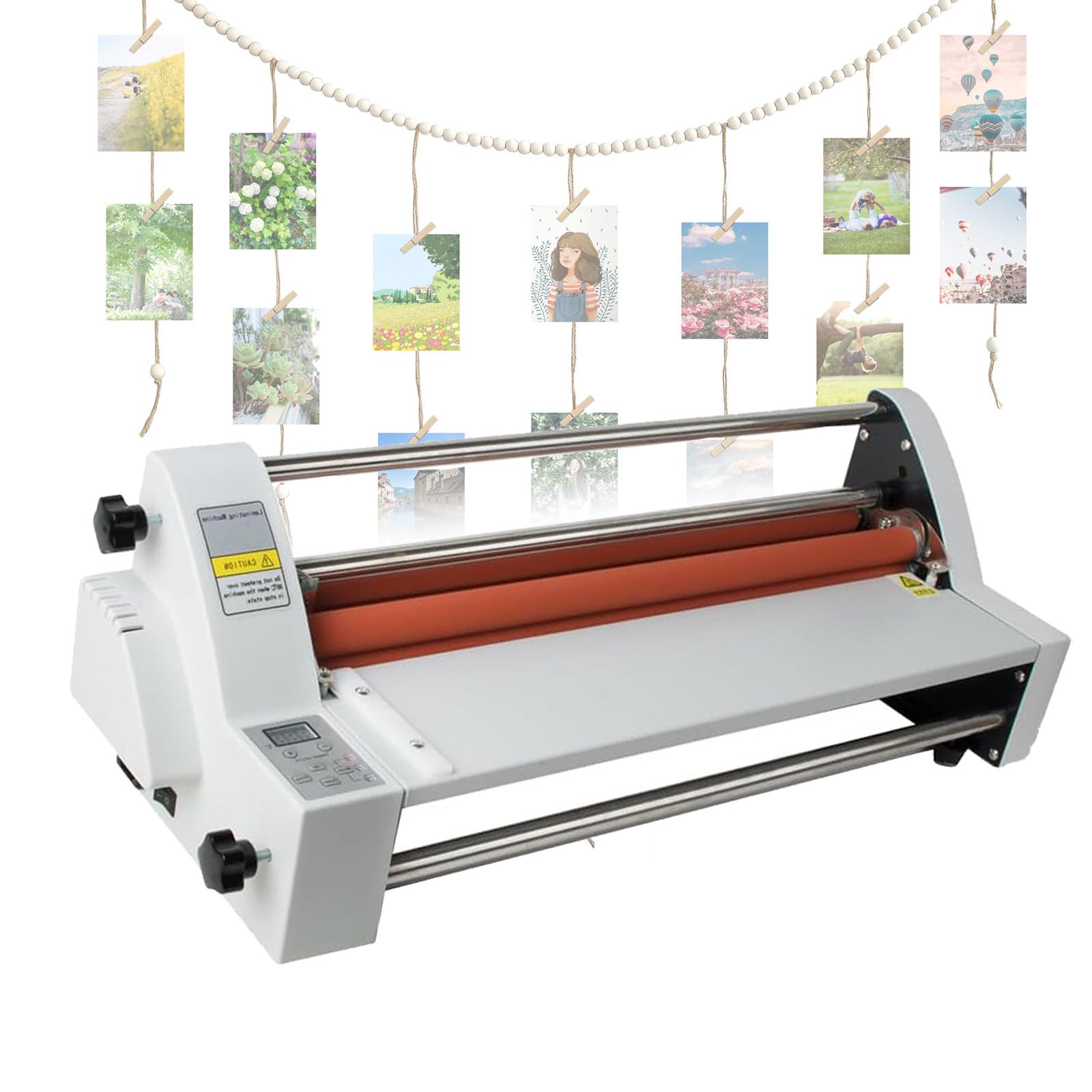 Plastificatrice A Caldo/Freddo, Plastificatrice Professionale da Ufficio da 350 Mm per Presentazioni, Plastificatrice A Pressa Termica per Cartone, Fogli in PVC, Dis