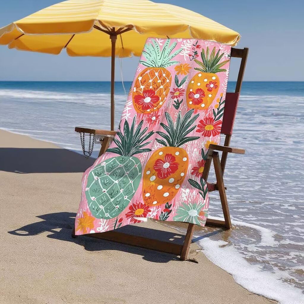 Telo Mare XXL 220x100cm/35x70cm, 2 Set Telo Mare Microfibra Rosa Asciugamano Palestra Uomo, Antisabbia, Leggero, Asciugatura Rapida, Teli da Spiaggia Grandi Accessori per Camping Natation Yoga A-67