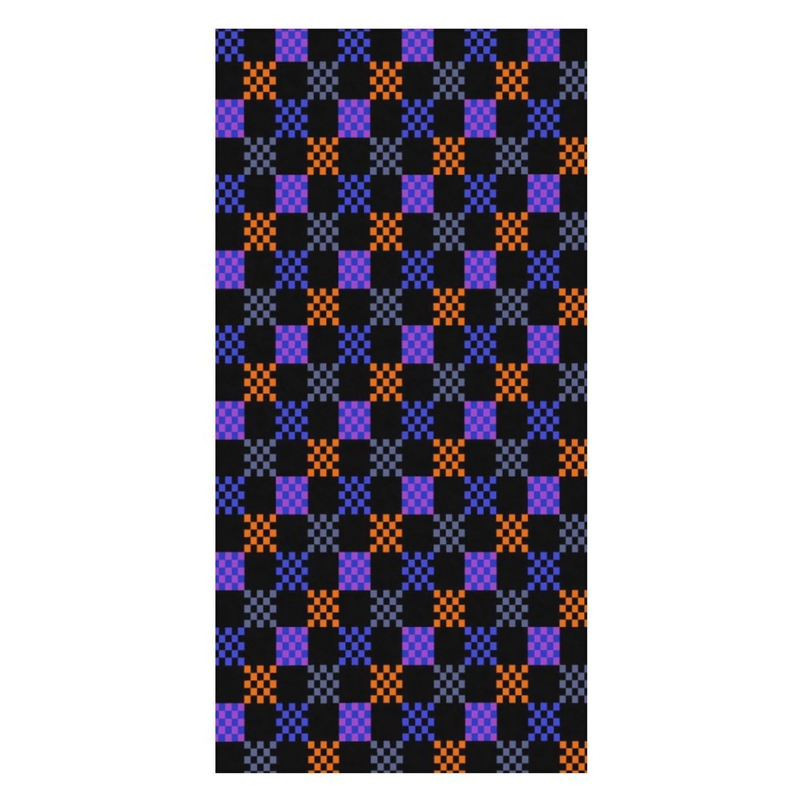 Anceky Beach Towel Quick-Dry Checkered Bath Towels Beach Towel Large Absorbent Bath Towel for Home Gym Travel 31 X 63 in