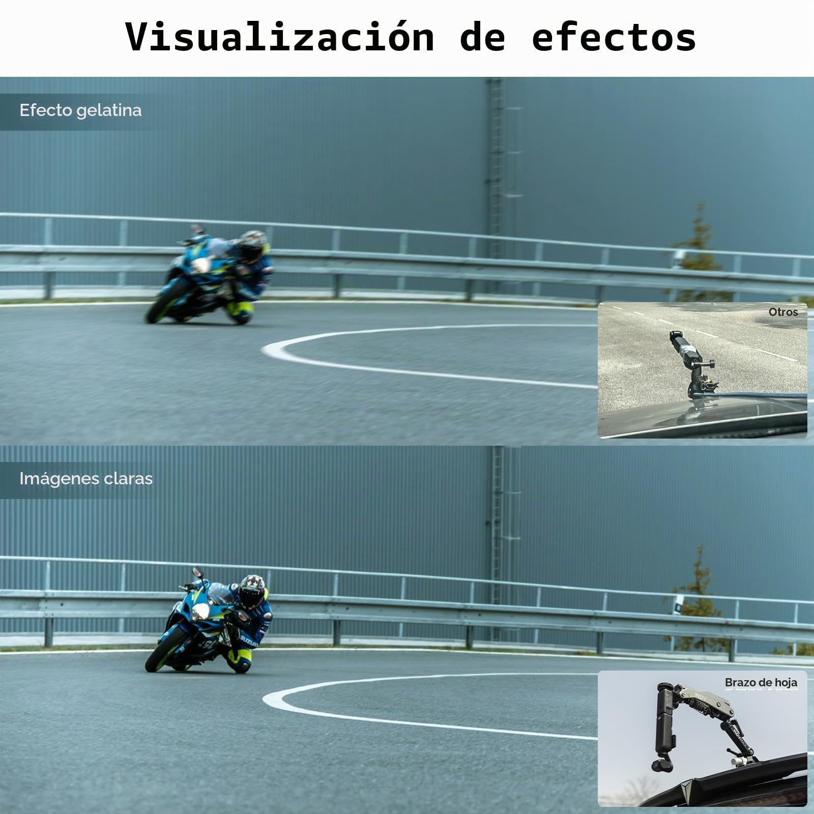Vaxis Global Movmax - Brazo de Cuchilla para cámaras dji Pocket 3, Insta 360 y GoPro Hero 12 con tecnología de Brazo N2 y Tornillo de Bloqueo Universal