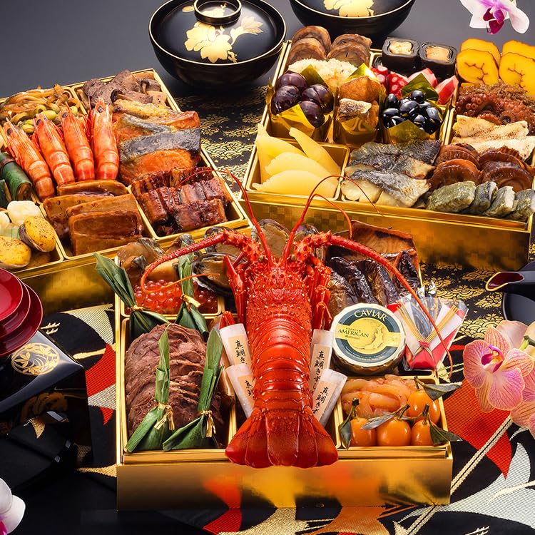 博多久松 厳選和洋折衷おせち 大名 特大8寸3段重 全41品 4～6人前