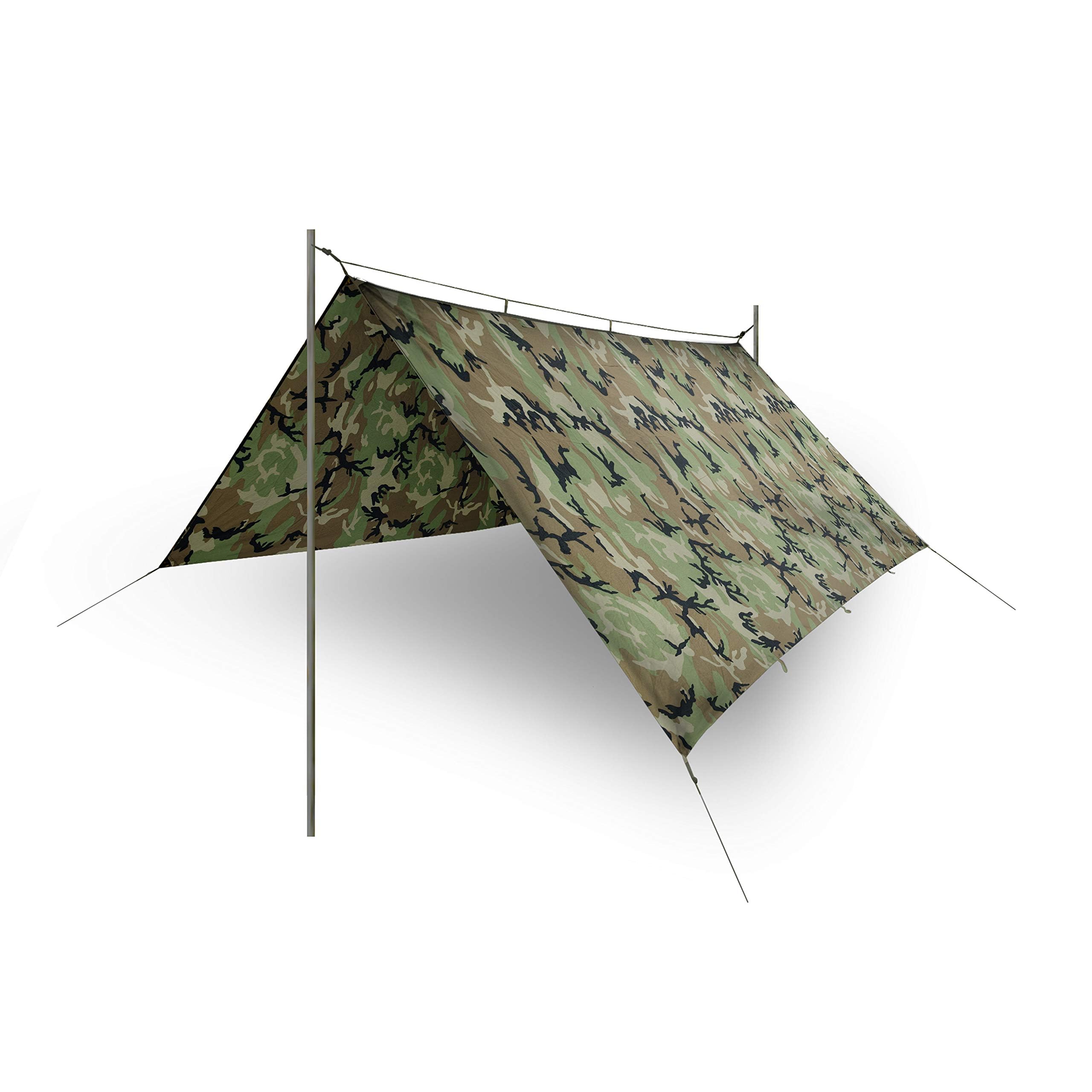 Helikon-Tex Supertarp Polyester-Plane 3x3 m wasserabweisend 19 Befestigungspunkte 840 g