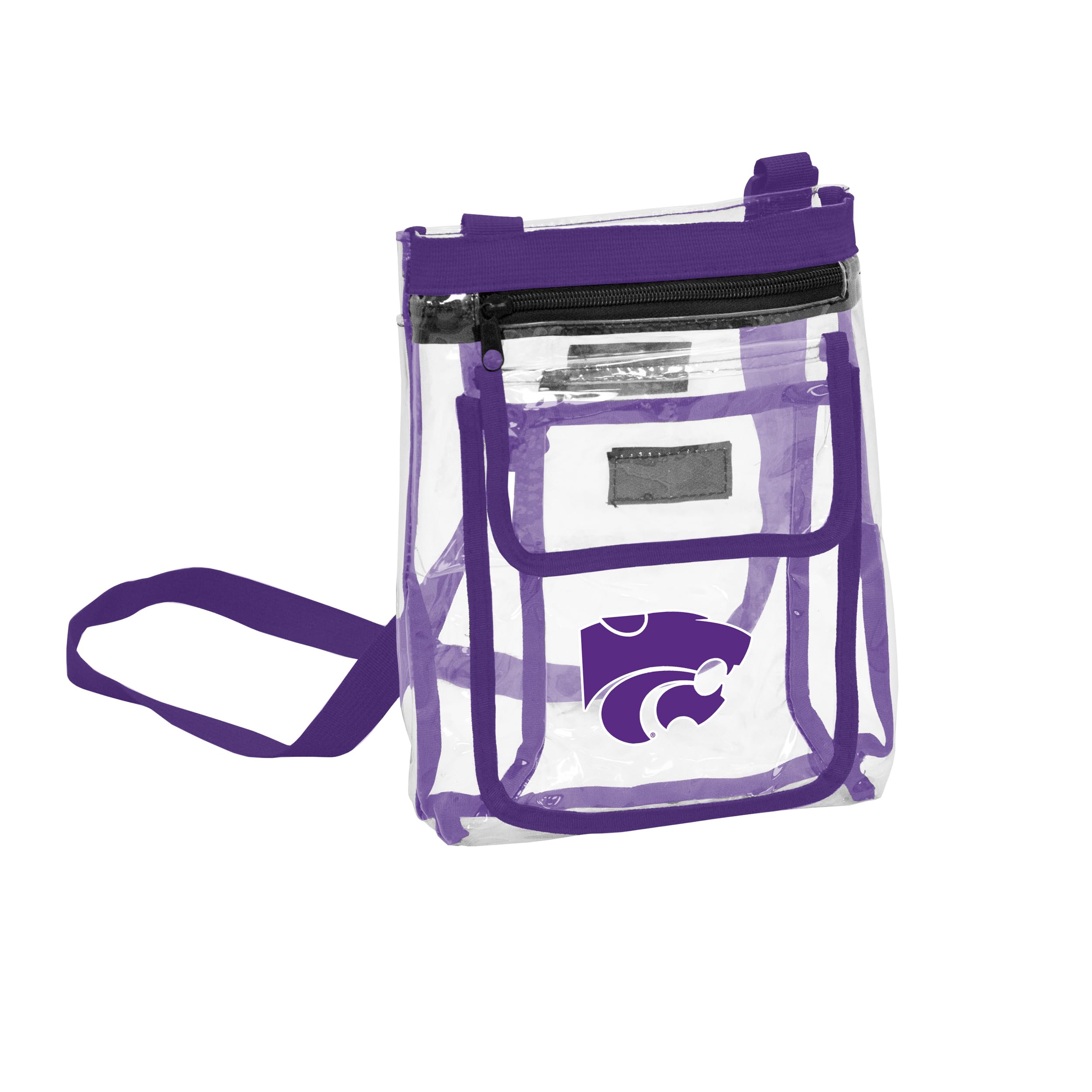 Logo Brands Damen Clear Crossbody Transparente Umhängetasche, Team-Farbe