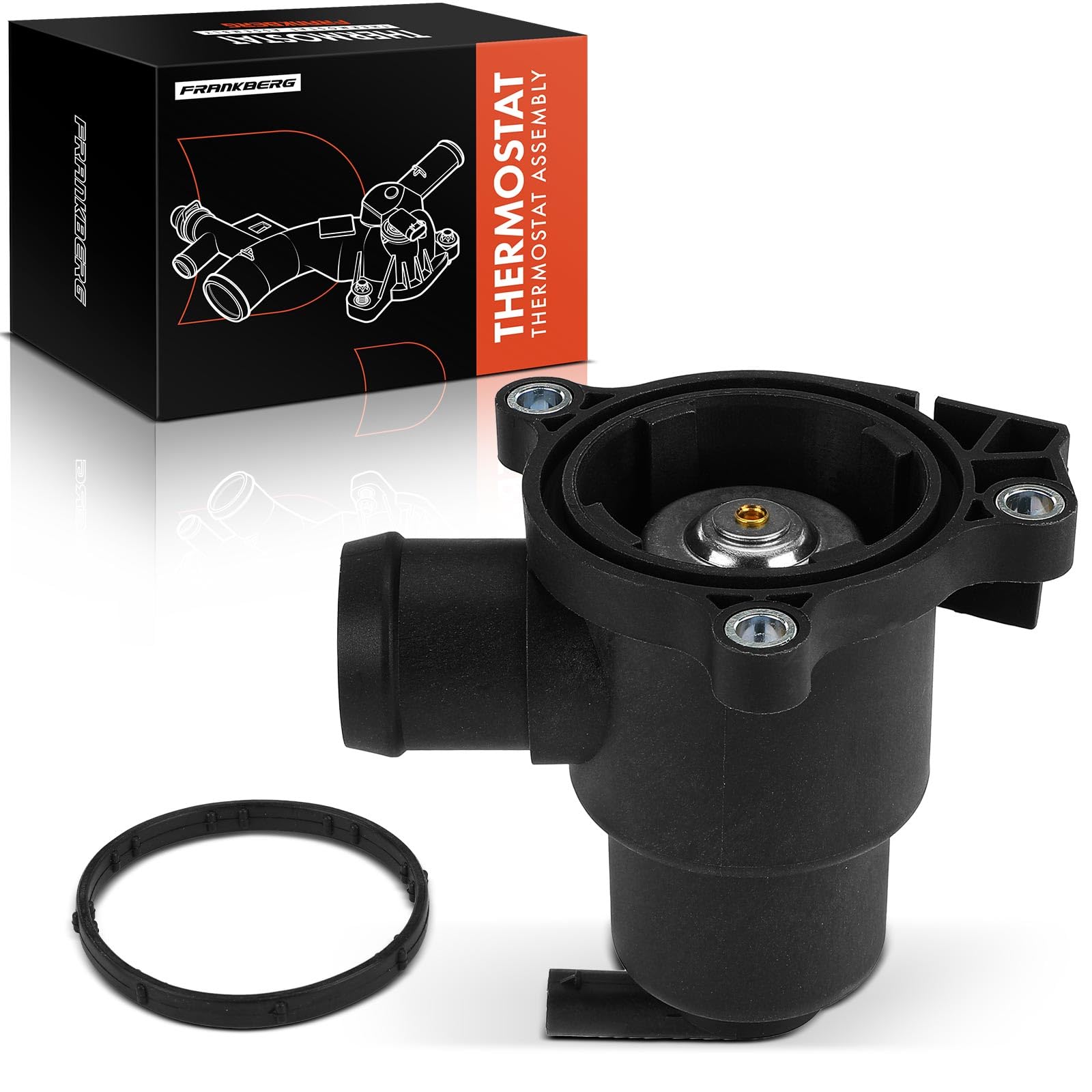 Frankberg Termostato A6512000715 | Compatibile con: Classe A W176, CLA Shooting Brake X117, CLA Coupé C117, Classe B W242 W246, Classe GLA X156