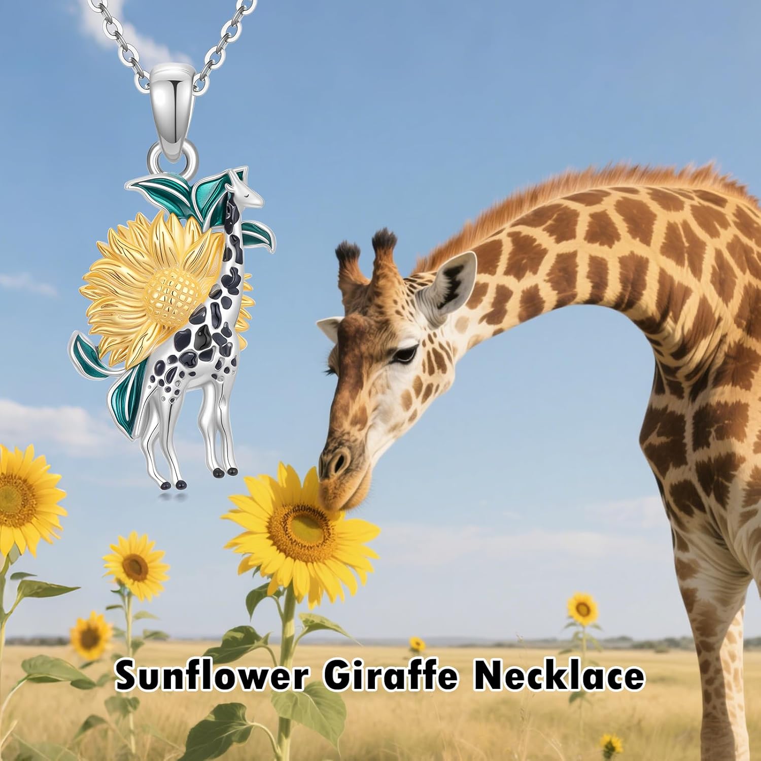 Guinea Pig/Raccoon/Butterfly/Panda/Hummingbird/Giraffe/Rabbit Necklace 925 Sterling Silver Animal Pendant Jewelry Gift for Women Mom - Image 5