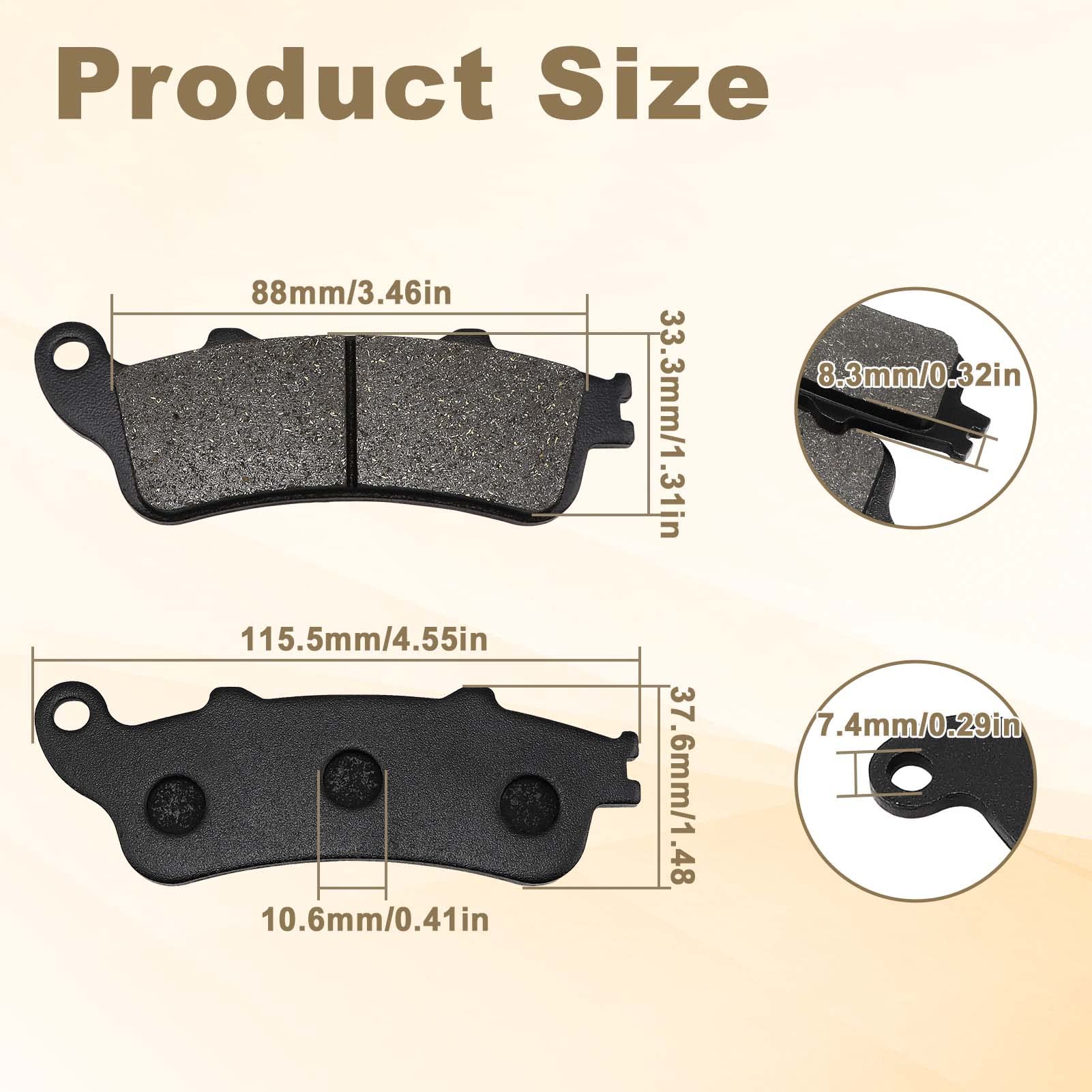 FA124/2V EBC Paire Plaquettes De Frein Avant Honda Gl Goldwing 1500 1988-1989