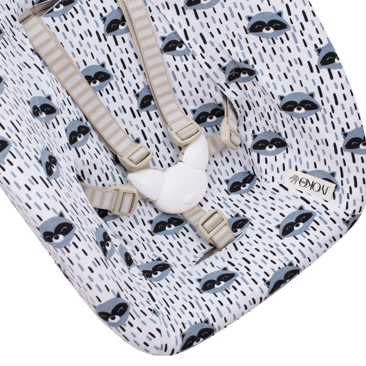 JYOKO Kids Funda de Algodón Compatible con Stokke Newborn (Raccoon)