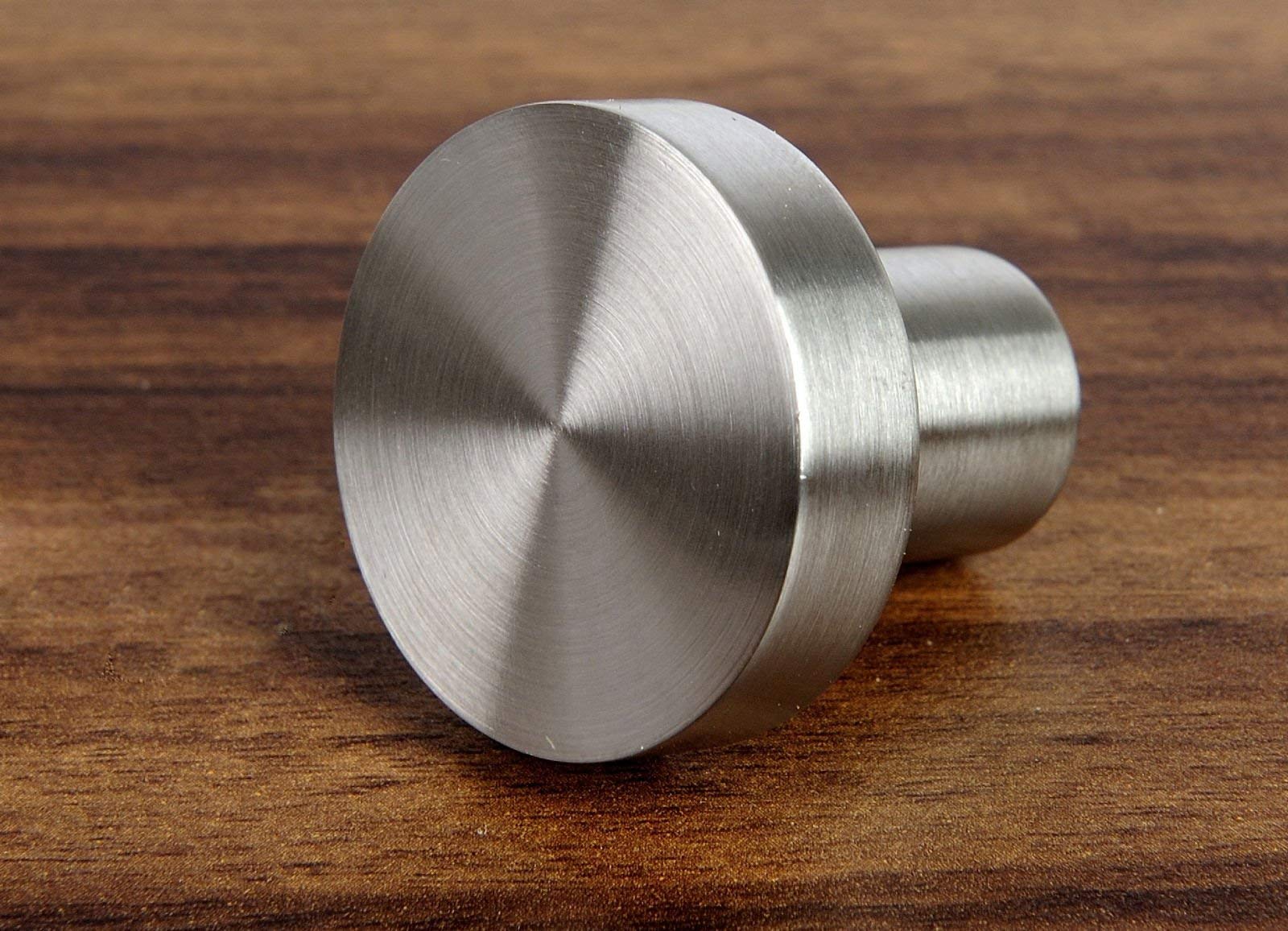 SOTECH 10 Stück Möbelknöpfe EK03 Ø 30 mm Edelstahl gebürstet Möbelknauf