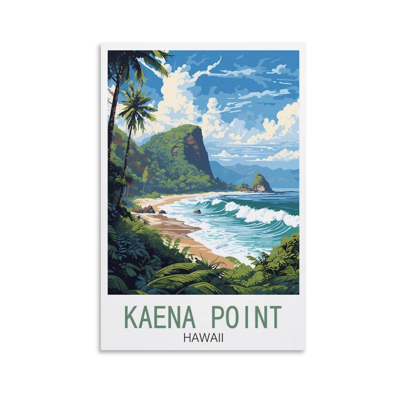 EZMLFA 5D Diamond Art Kits Adults,Kaena Point Hawaii,Gem Art,Crystal Kits Round Drill for Home Wall Decor Gifts,Women,Men 50x60cm