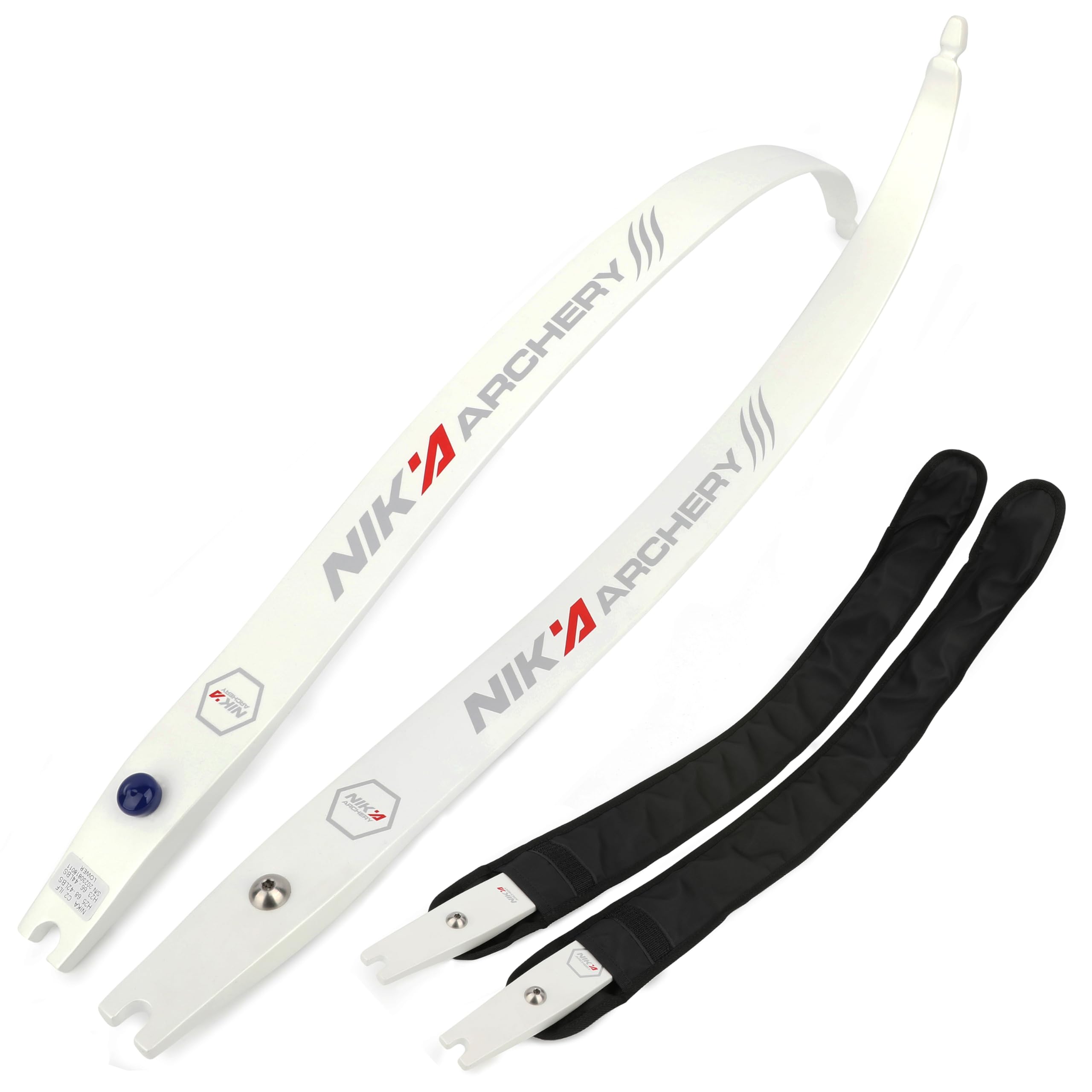 surwolf H25-68” Archery Takedown recurve bow limbs 12-50lb ILF interface Competition recurve bow limbs Adult Target bow rim with Bow limbs bag for Hunting Shooting Practice (white, 32lb)