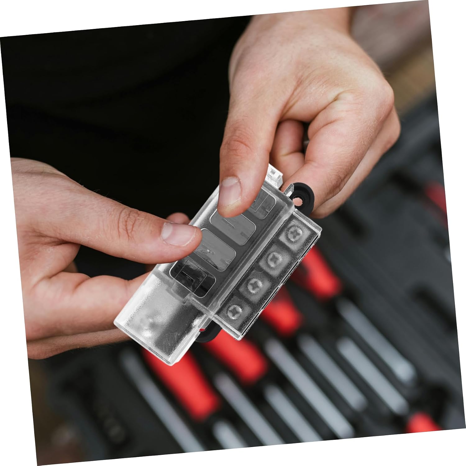 ULTECHNOVO Auto Replacement Fuse Boxes Fuse Adapter for Car Boat Terminal Blocks Wire Terminals