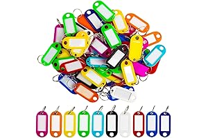 Sukh 60-Pack Key Ring Tags for Multiple Uses