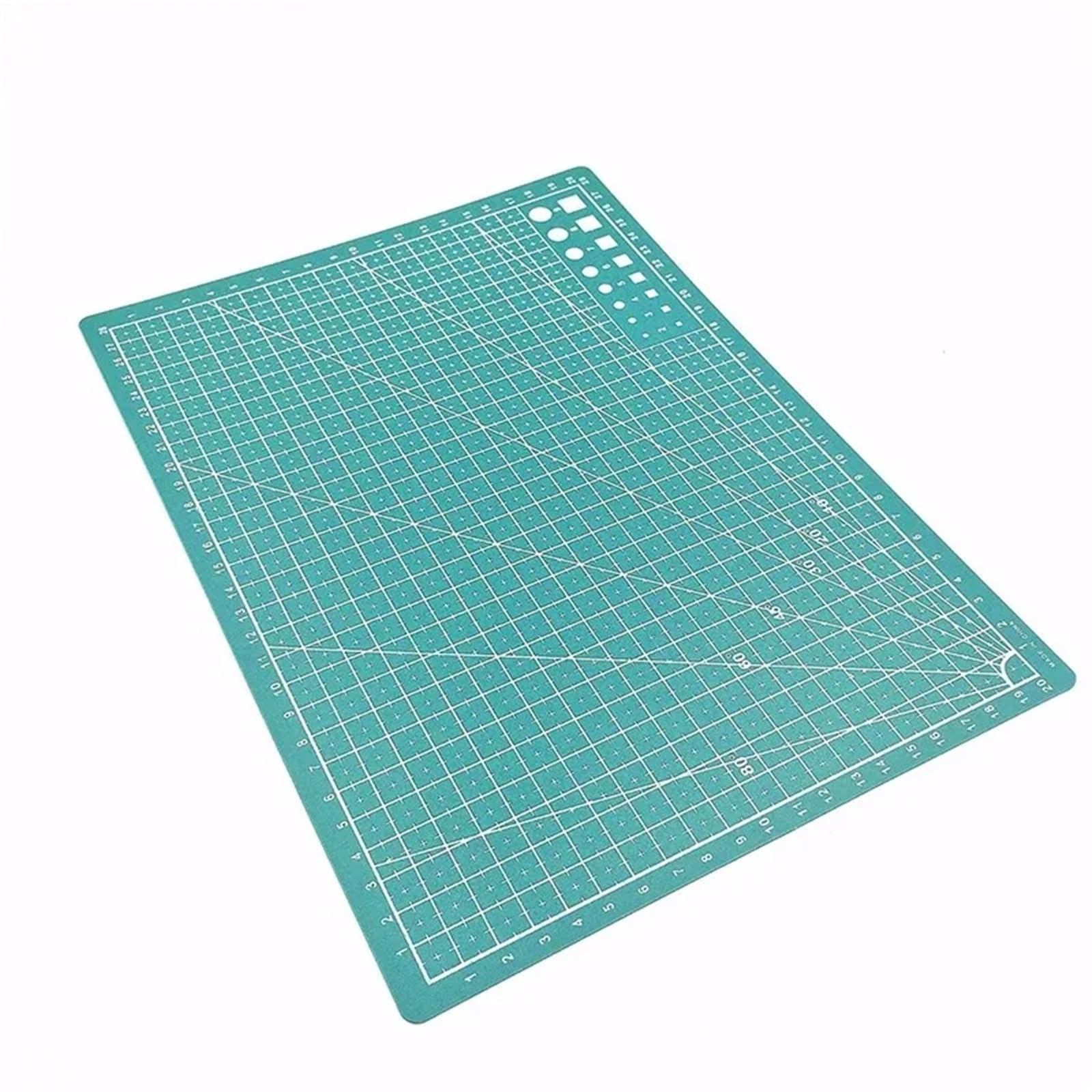 Schneidematte A3 A4 A5 PVC Schneidematte Werkbank Patchwork Cut Pad Nähen Handbuch DIY Messer Gravur Leder Bord Seite Unterlage Büro(A3 green)