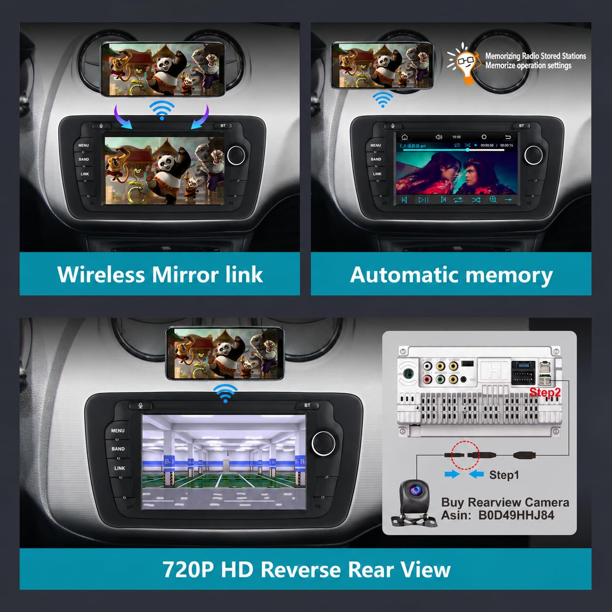 Autoradio pour Seat Ibiza 6j 2009-2014,avec Système Linux & Écran IPS 7",CarPlay sans Fil et Android Auto Intégrés,Commandes au Volant d'origine,Bluetooth 5.0,RDS AM/FM,USB,EQ/DSP & Puissance Élevée