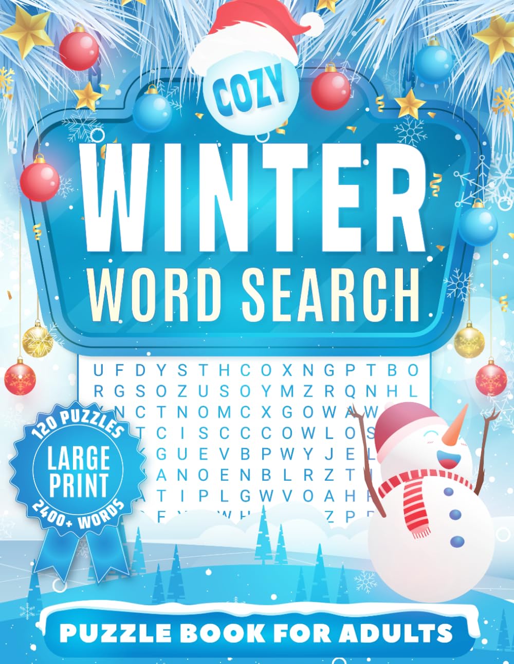 Cozy Winter Word Search: Puzzle Book For Adults (word search series)