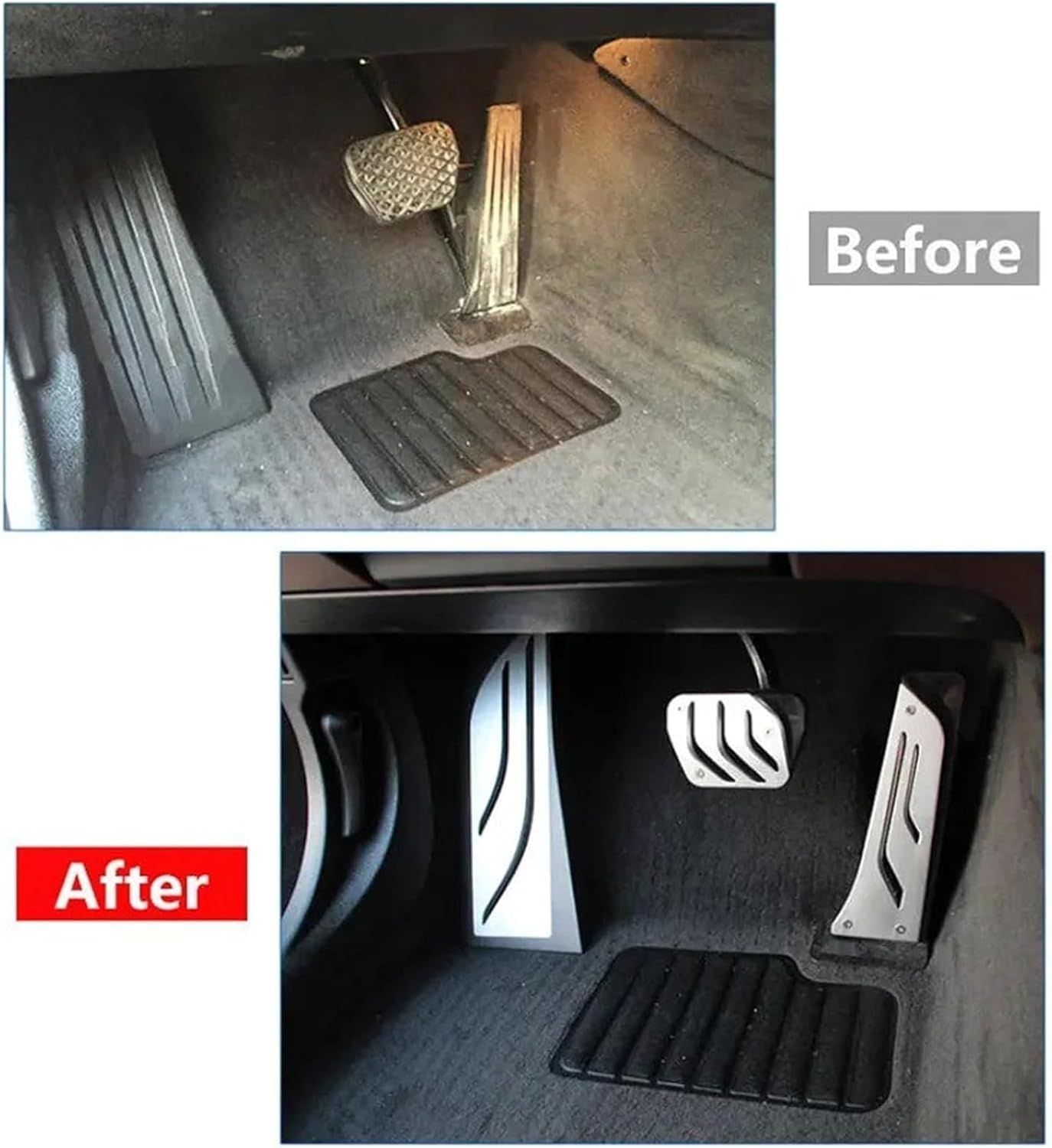 車のフットレスト 用のBMW X5 2019-2022用 ガス燃料ペダル ブレーキフットレスト 滑り止めペダル