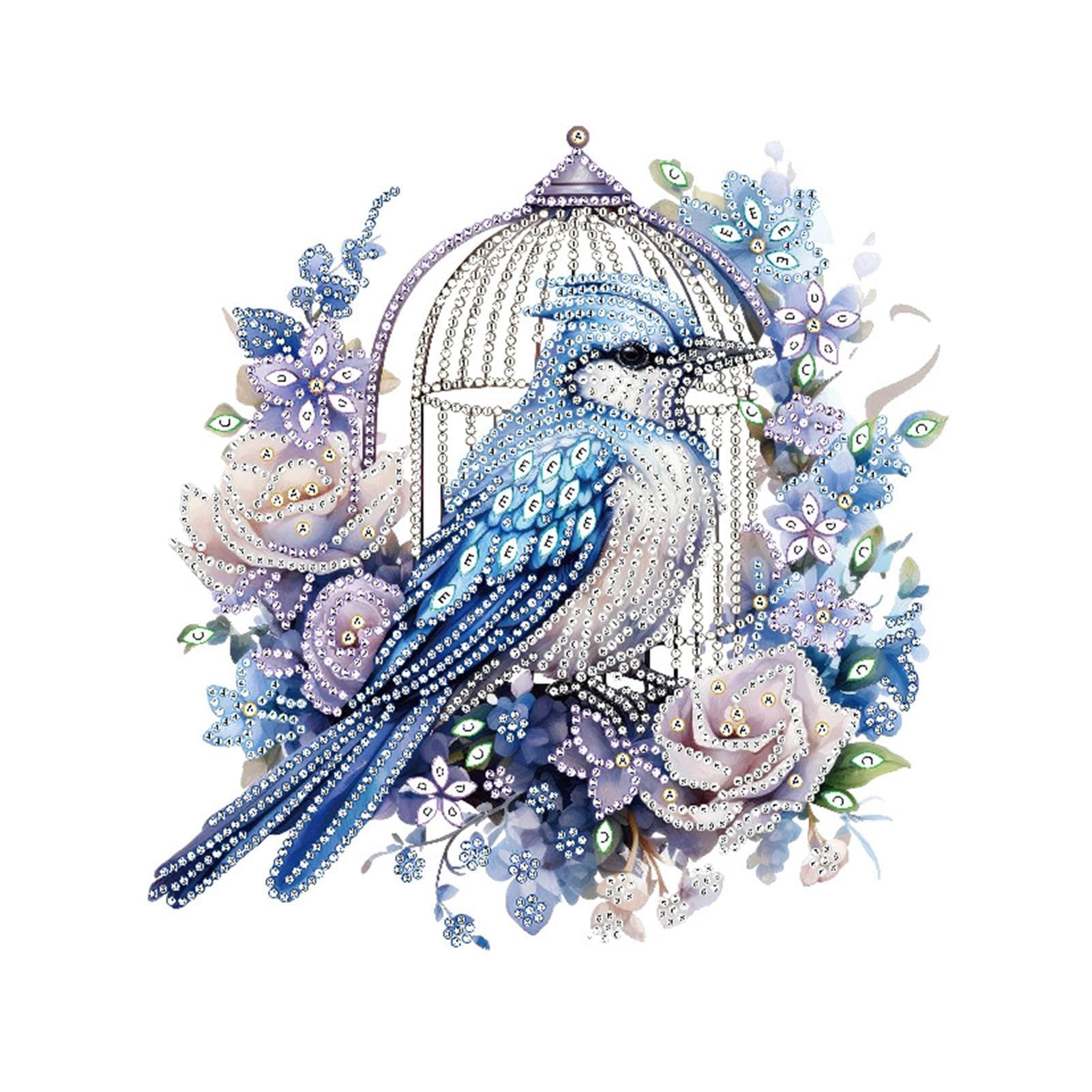 Amazon.co.jp: Jinyilwn 初心者向けの鳥 5D 宝石絵画キット、鳥宝石