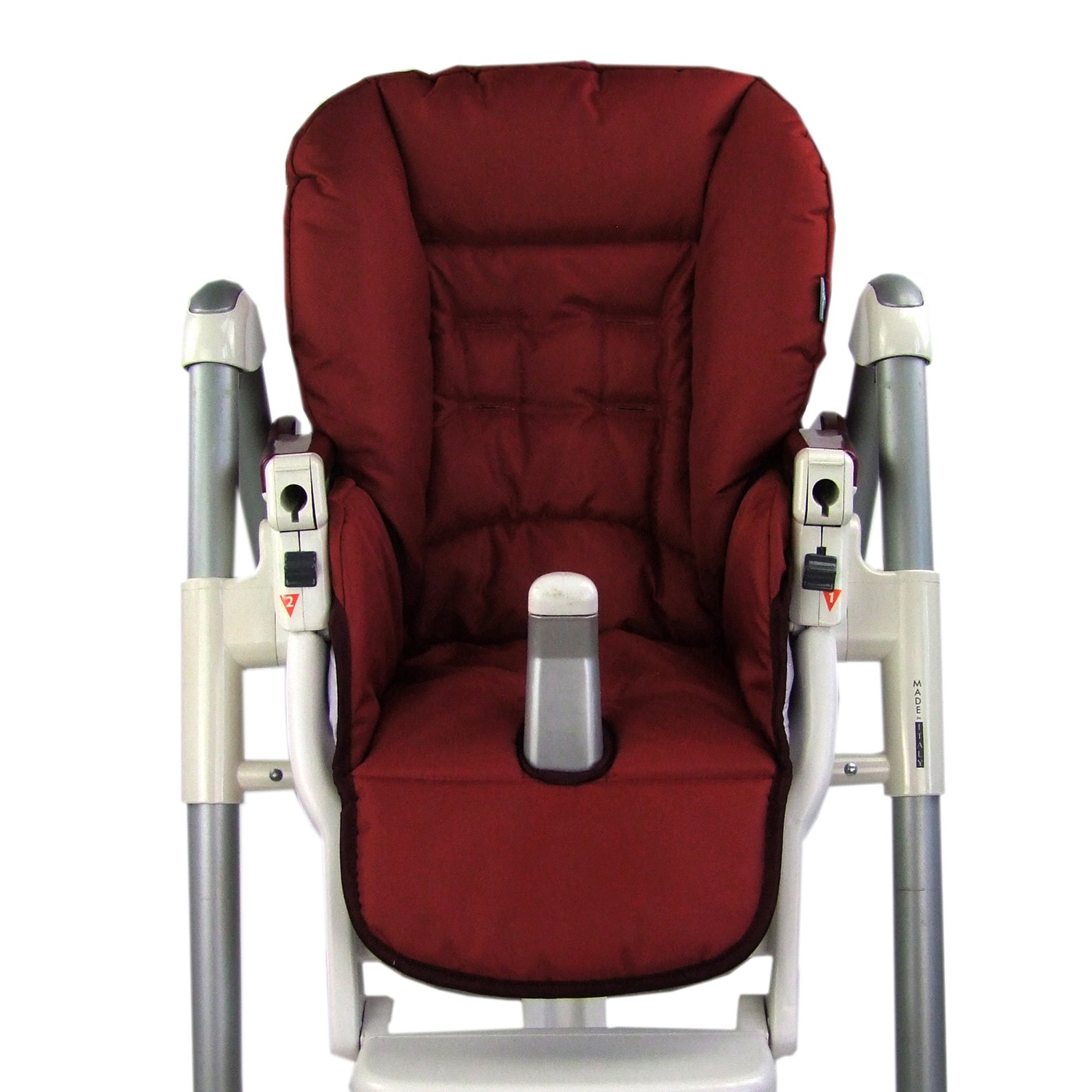 Bambiniwelt - Funda de repuesto para cojín de asiento compatible con Peg Perego Prima Pappa Diner UNI (burdeos)