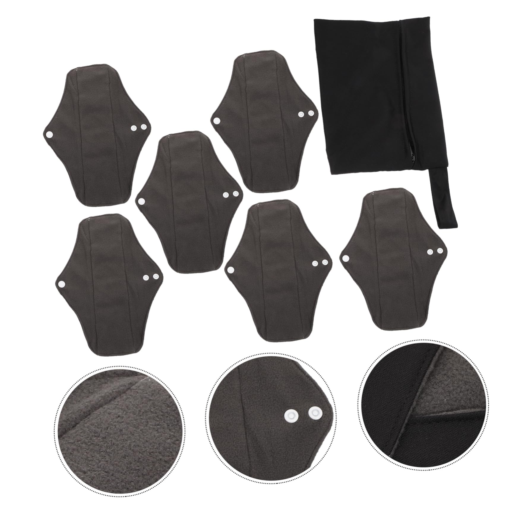 MAGICLULU 2 Set Di Assorbenti Riutilizzabili Assorbenti Mestruali Lavabili Borsa Portaoggetti Per Uso Esterno