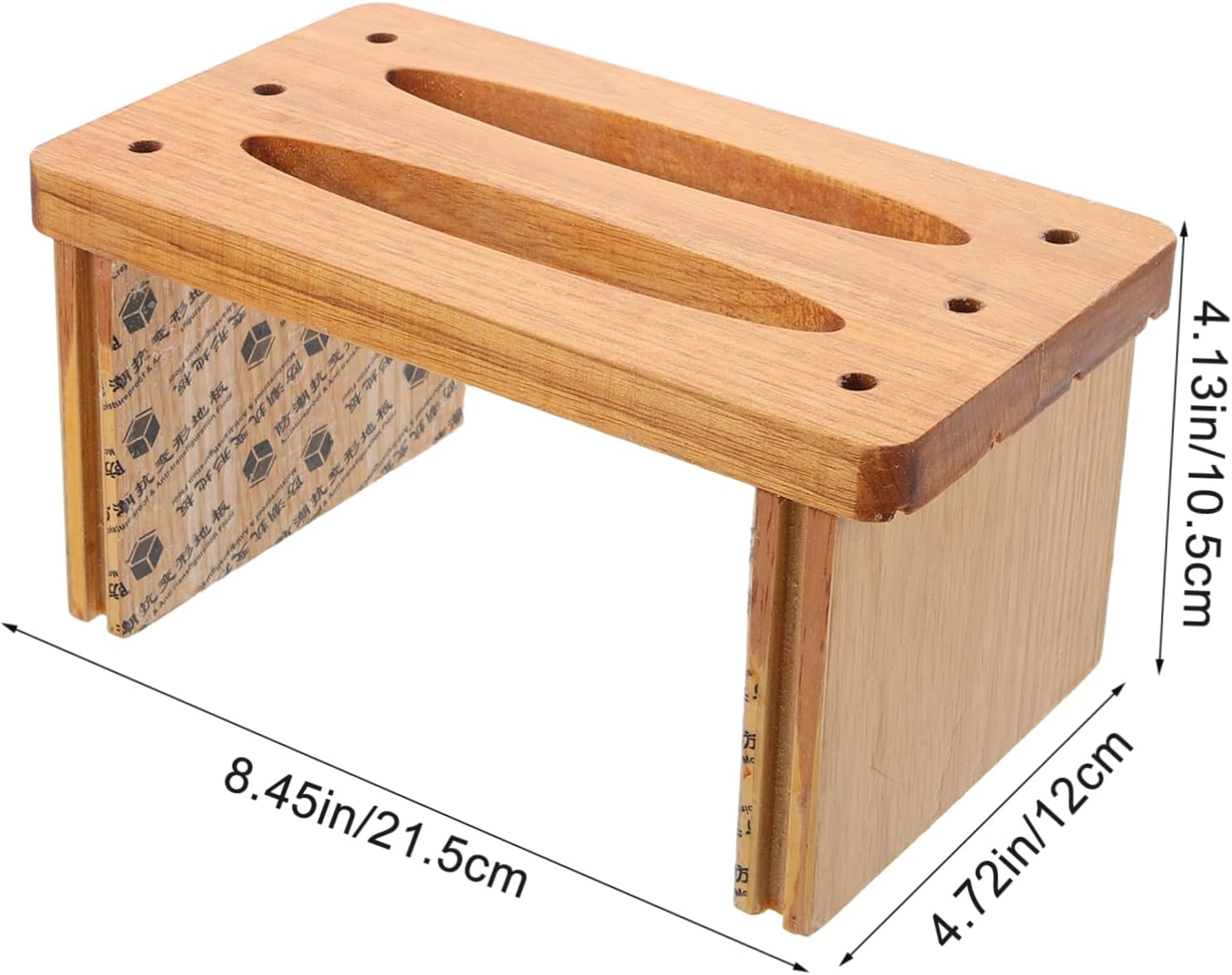 Ciieeo Wooden Step Stool Boy Girl Bench Nonslip Small Stool for Bathroom Dining Heavy Duty Wood for Boys and Girls