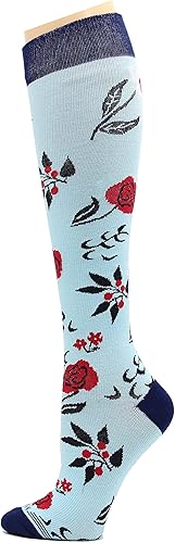 Miniatura 4 de REXX 3 pares de calcetines de compresión de algodón peinado para mujer, terapéuticos graduados, antifatiga, 8-15 mmHg