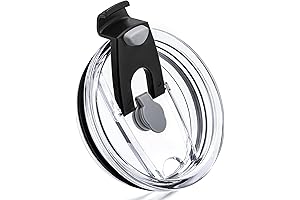 Versatile Tumbler Lid Compatible with 20oz Models- Spill Resistant, Straw-Friendly, Perfect for...