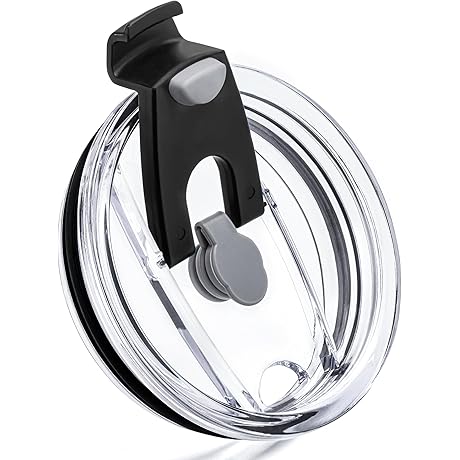 Versatile Tumbler Lid Compatible with 20oz Models- Spill Resistant, Straw-Friendly, Perfect for...