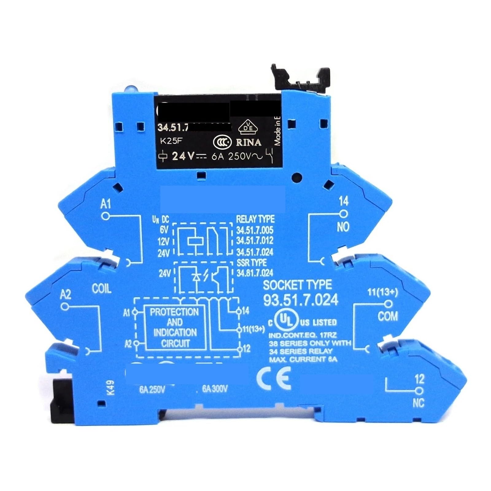 PKNVKZIDK 1SET 38.51.7.024.0050 24V 24VDC 1CO 6A Relay