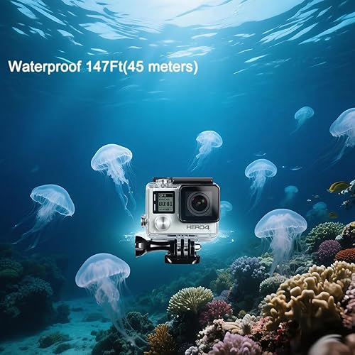 Miniatura 8 de Suptig Estuche de protección impermeable para cámara GoPro Hero 4, Hero 3+, Hero3 Cámara exterior deportiva para uso subacuático - Resistente al