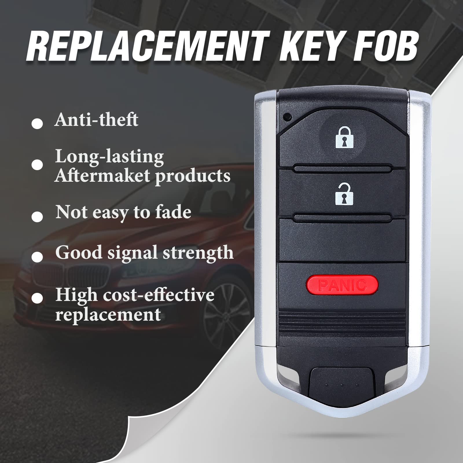 UrbanX Replacement Smart Key Fob For 2011-2015 Acura RDX - FCC KR5434760 72147-TX4-A01