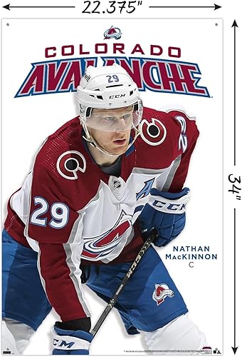 Miniatura 9 de Trends International NHL Colorado Avalanche - Póster de pared de la serie 23 de Nathan MacKinnon, 14.72 x 22.37 pulgadas, paquete de póster premium