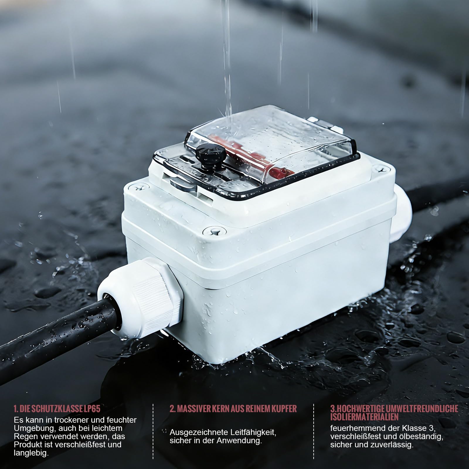 Adaptador CEE de 32 A macho a 16 A, cable de conexión con enchufe, distribuidor de corriente fuerte, utilizado para conectar aparatos eléctricos, etc