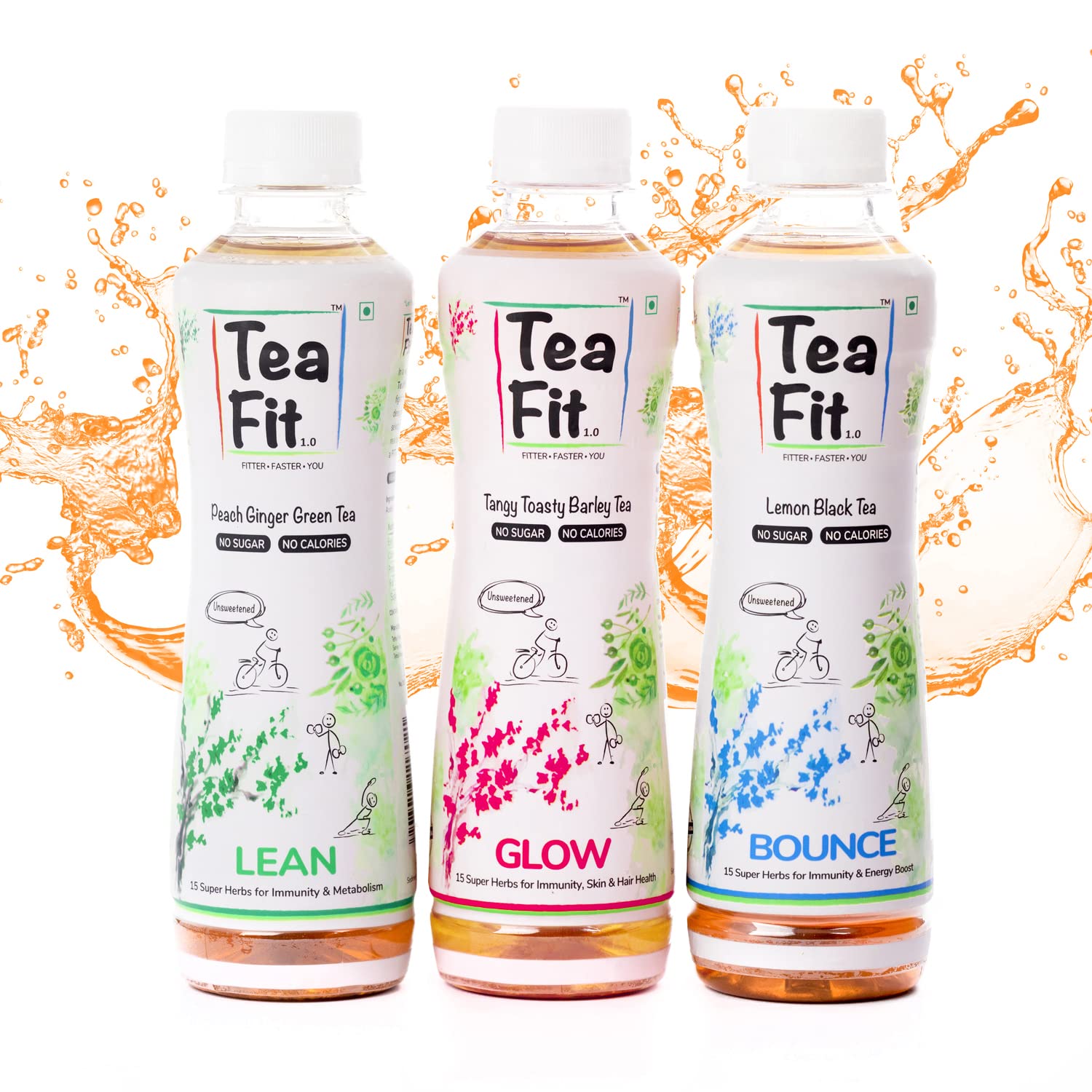 TeaFit ZERO SUGAR Ice Tea Trial Pack (Pack of 12-300ml each) | Freshly Brewed & Unsweetened Drink | 15 Super Ayurvedic Herbs | Hydration for Summers | For Immunity, Skin & Hair | Ready to Drink (B0936WTQY1) Amazon Price History, Amazon Price Tracker