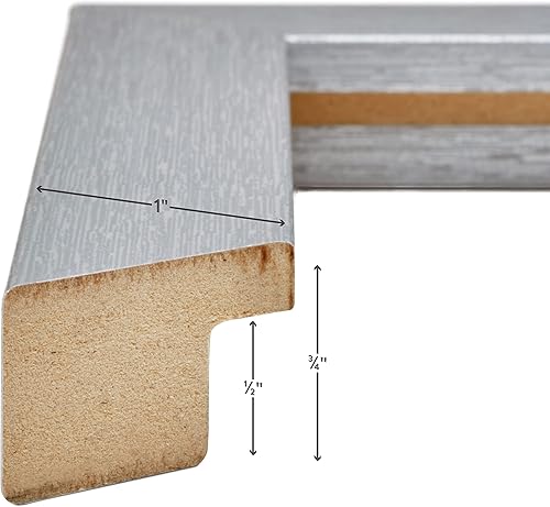 Miniatura 8 de Craig Frames Tablón de anuncios decorativo de corcho, 18.5 x 23 pulgadas, marco marrón con patrón de flor de lis, juego de 2