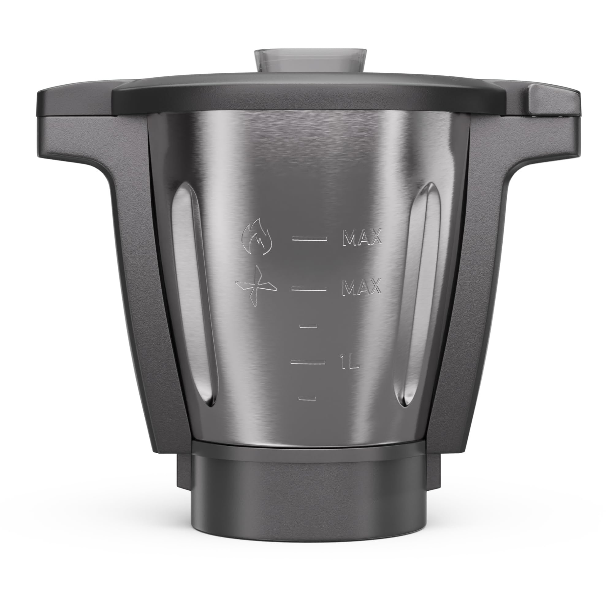 Klarstein Batidora de Cerámica Multifuncional, 1700W Batidora con Picadora, 4 en 1 Batidoras, Mezcladoras y Procesadores de Alimentos para Cocina, 4.7L Pro Combo de de Cerámica Grande