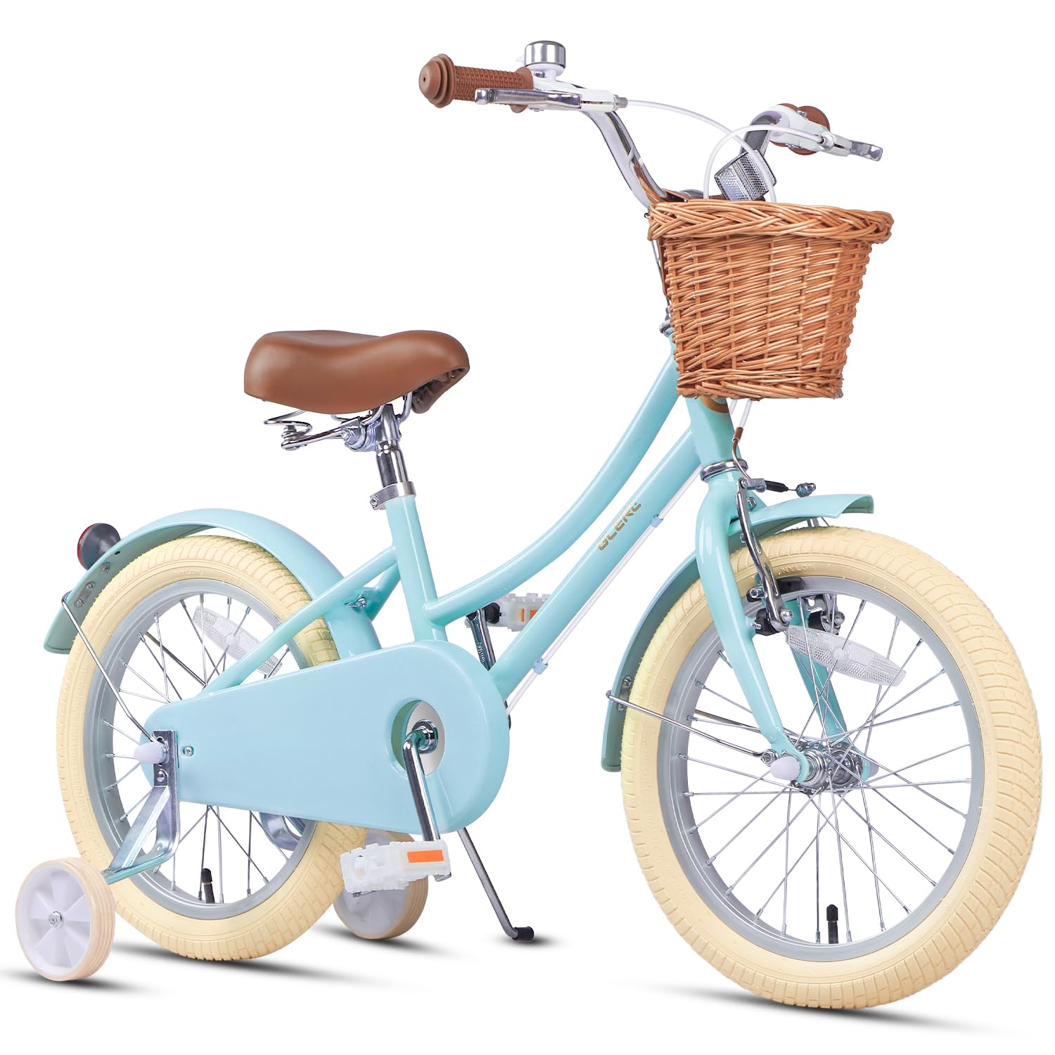 Glerc Bicicleta de niña con Cesta para niños de 3 a 10 años, 12 14 16 20 Pulgadas con Timbre de Cesta y estabilizadores, tamaños — view 17