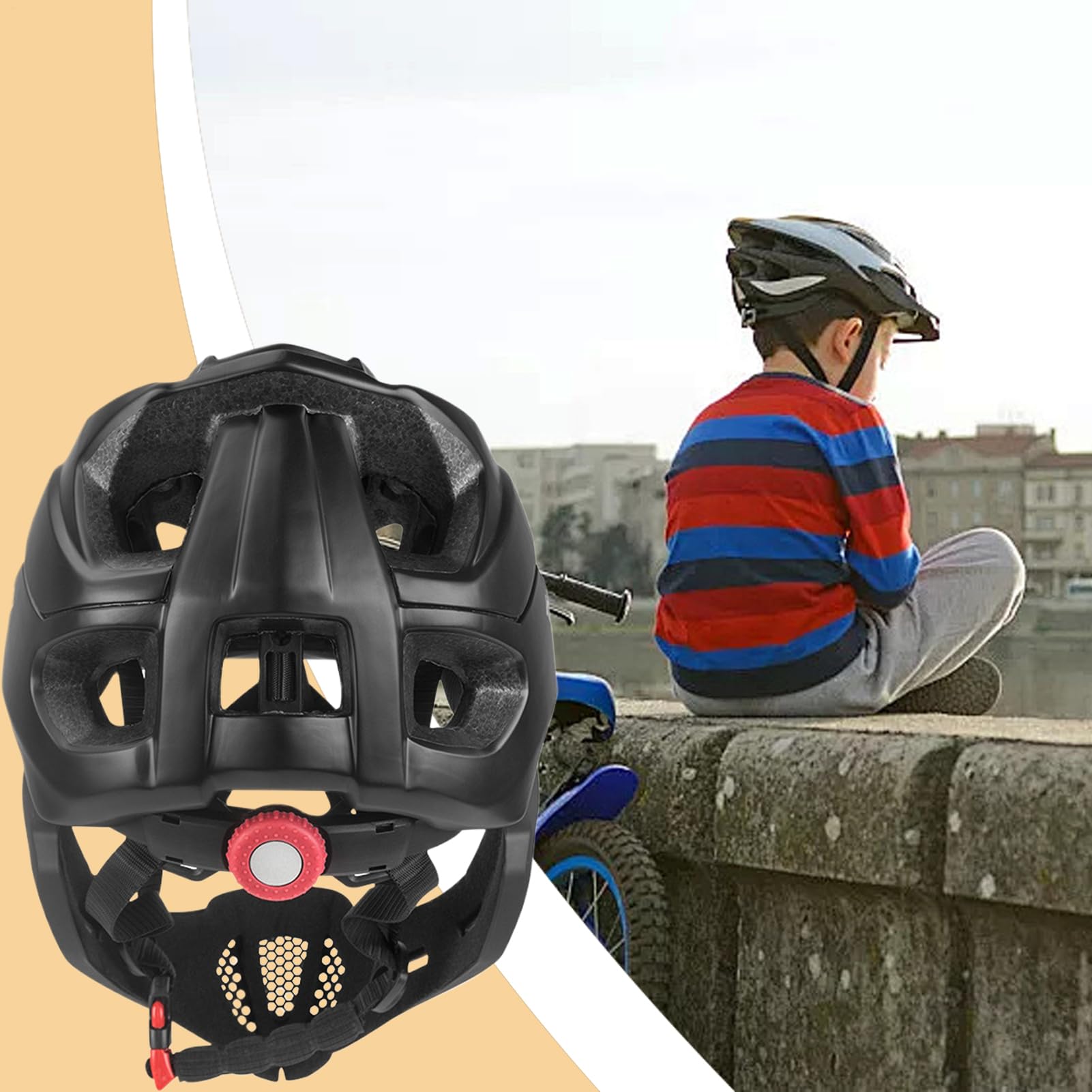 Casco Integrale per Bambini Caschi da Bici Traspiranti | Protezione per Ciclismo e Sicurezza Scooter e Bici Senza Pedali