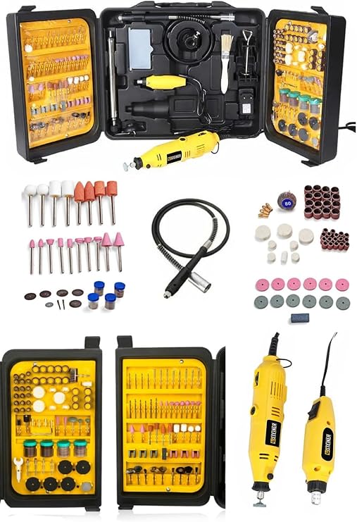 Steiner Germany Technology 350 Parça Profesyonel 460 Watt Hobi Gravür Mini Kalıpçı Taşlama Makinesi